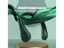 Ventilador De Cuello Inalámbrico Portátil Jisulife, Sin Aspas, 3 Velocidades, Batería De 4000 Mah, Refrigeración De 360 °c.