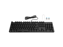 Teclado Mecánico Para Juegos Con Interruptores Azules, 104 Teclas, Retroiluminación Mixta, Usb, Negro.