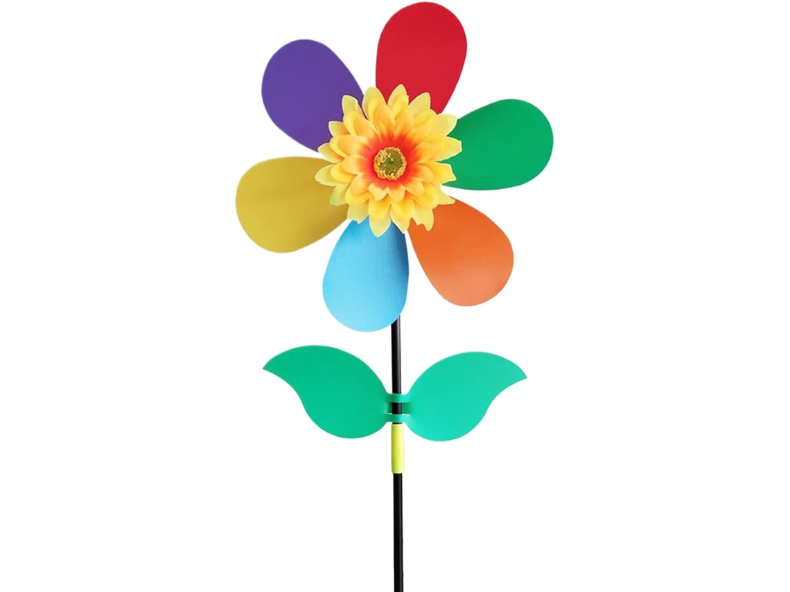 Campana Con Flores - Campana De Girasol Para Uso Exterior, Con Soporte De Montaje. Base Sencilla Para Campanilla De