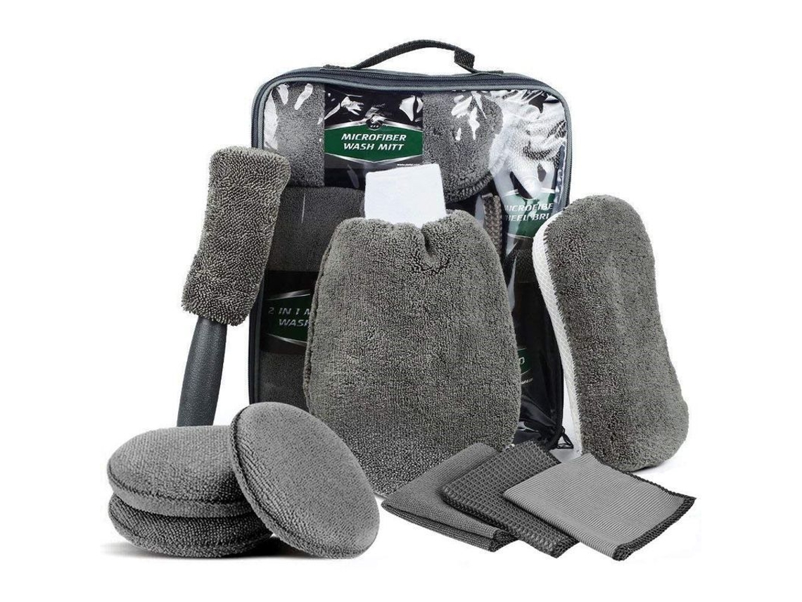 2026-kit De Limpieza Profesional Para Coches Con Fibra Microfibril, Cepillo, Guantes Y Paños De Limpieza