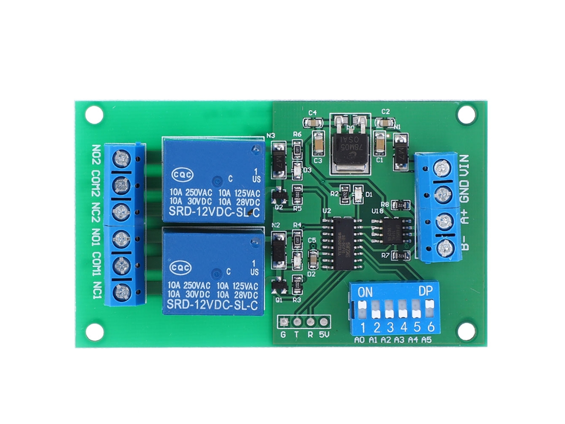 2026horizon-controlador Plc De Relé Rtu 2ch Rs485 Con Puerto Serie Uart Y Comandos At
