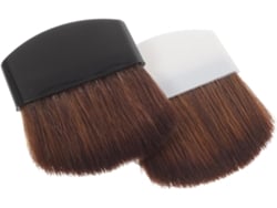 Conjunto Profissional De 2 Pincéis Para Blush Em Plástico E Crina De Cavalo.