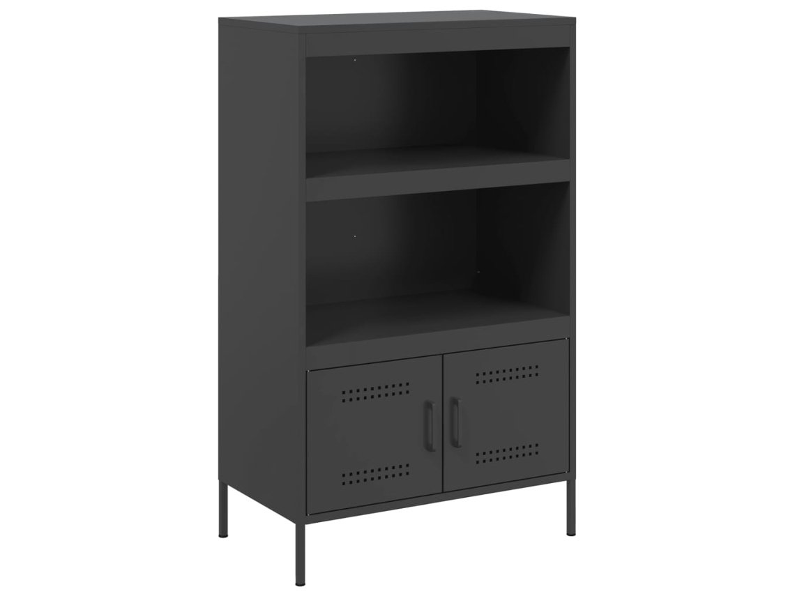 Maison Exclusive - Aparador De Acero Negro 68x39x113 Cm