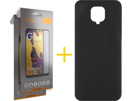 Kit Funda + 2 Protectores de Pantalla Xiaomi Mi 11 Lite 5G ACCETEL Liso Negro