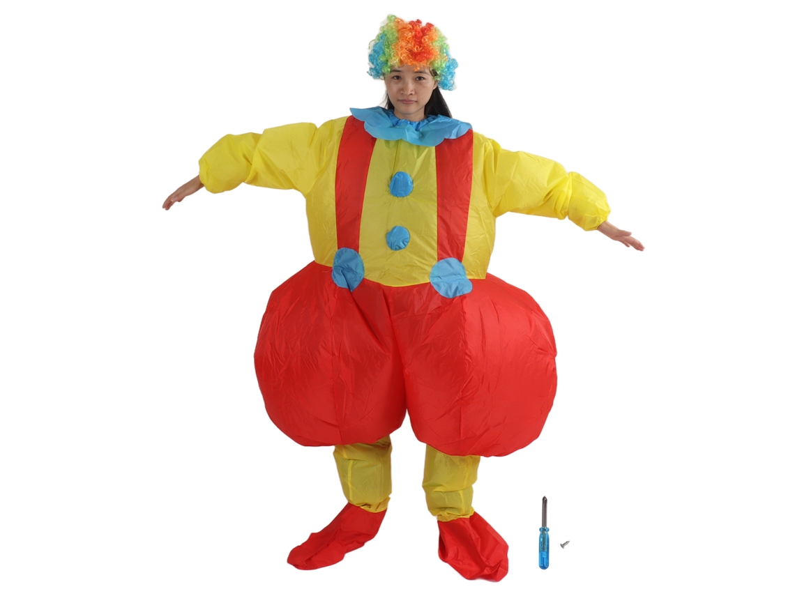 Disfraz inflable de payaso para adulto (150-190 cm)