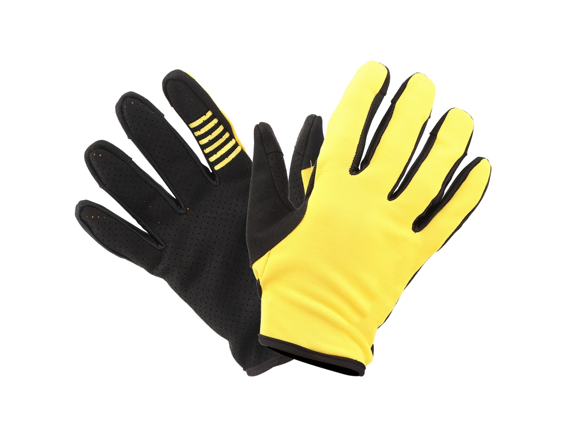 Guantes Unisex Para Moto, Invierno, Otoño, Primavera, Bicicleta, Transpirables, Malla Táctica, Amarillo, Talla L