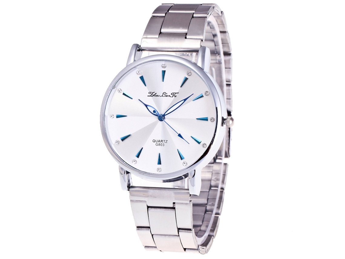 Reloj De Pulsera Analógico Con Correa De Acero, Dial Redondo, Cuarzo, Para Hombres, Moderno
