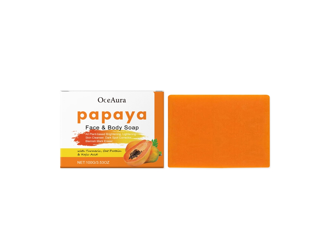 Jabón de baño con papaya y cúrcuma