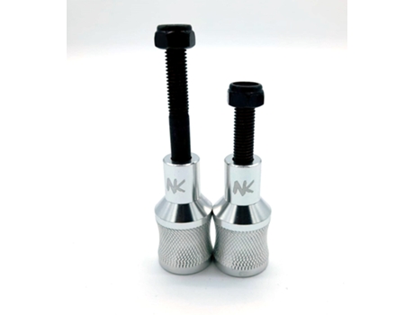 Estriberas Pegs Nokaic para Scooter Patinete Freestyle, 2 Unidades con Tornillos incluidos, Color Plata