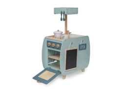 Etiqueta de cocina Bistro en madera verde +3 años Llwt-34758