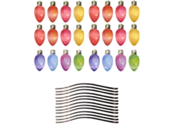 Imanes navideños reflectantes para coches con luces de colores RNEMITERY