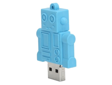 HURRISE Memoria USB Disco Flash USB U Disco con Apariencia de Robot Azul Almacenamiento de Alta Velocidad en Masa Tarjeta de 32 16 Gb
