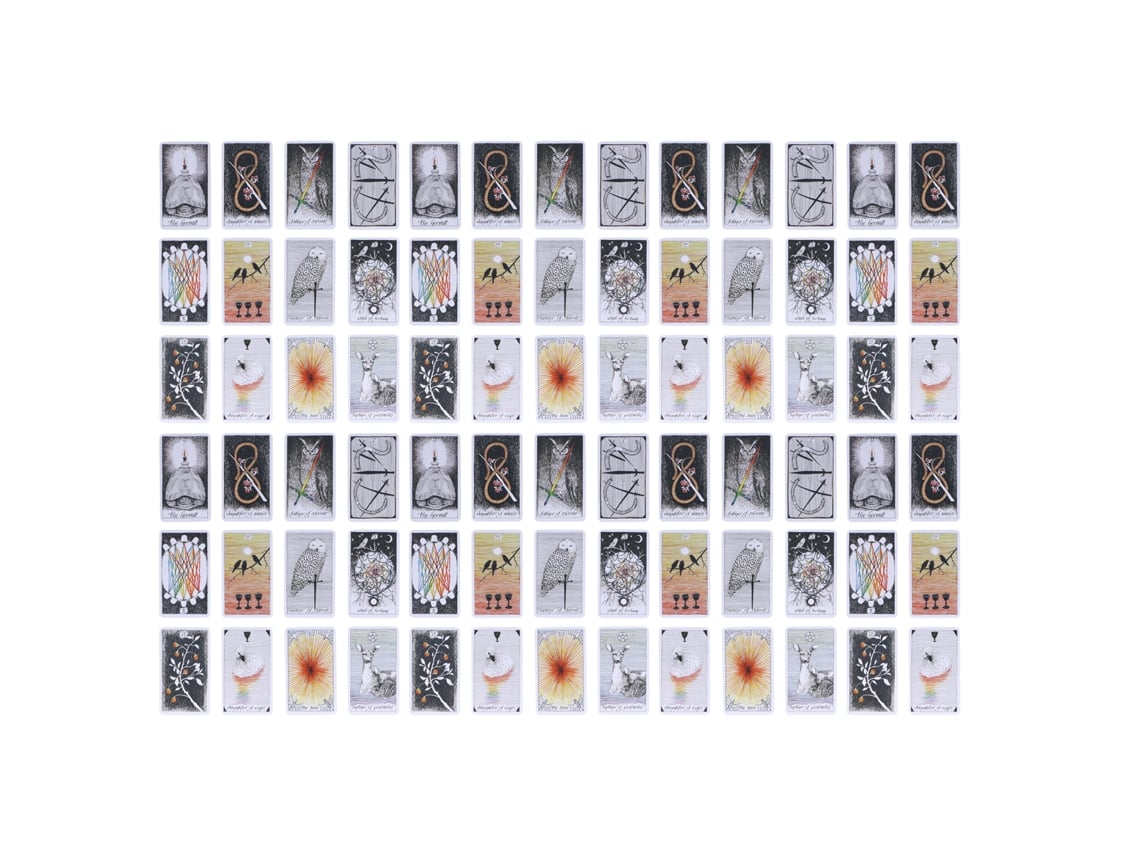 2026-cartas Tarot Salvaje Mazo Desconocido Papel Holograma Cartas De Divinación Juego Interactivo