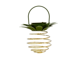 Farol solar LED de hierro con alambre de cobre para jardín