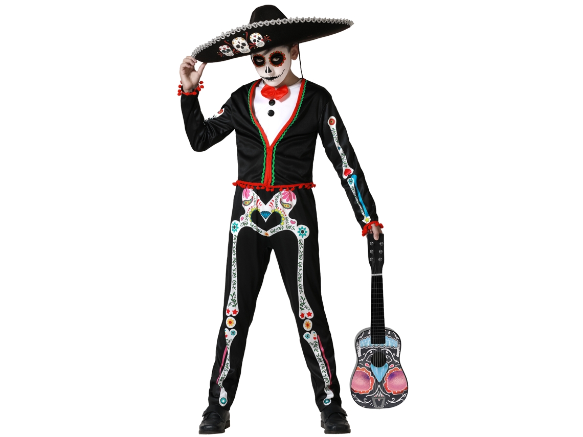 Disfraz Esqueleto Mejicano Mariachi Niño Infantil 5 A 6 Años Atosa