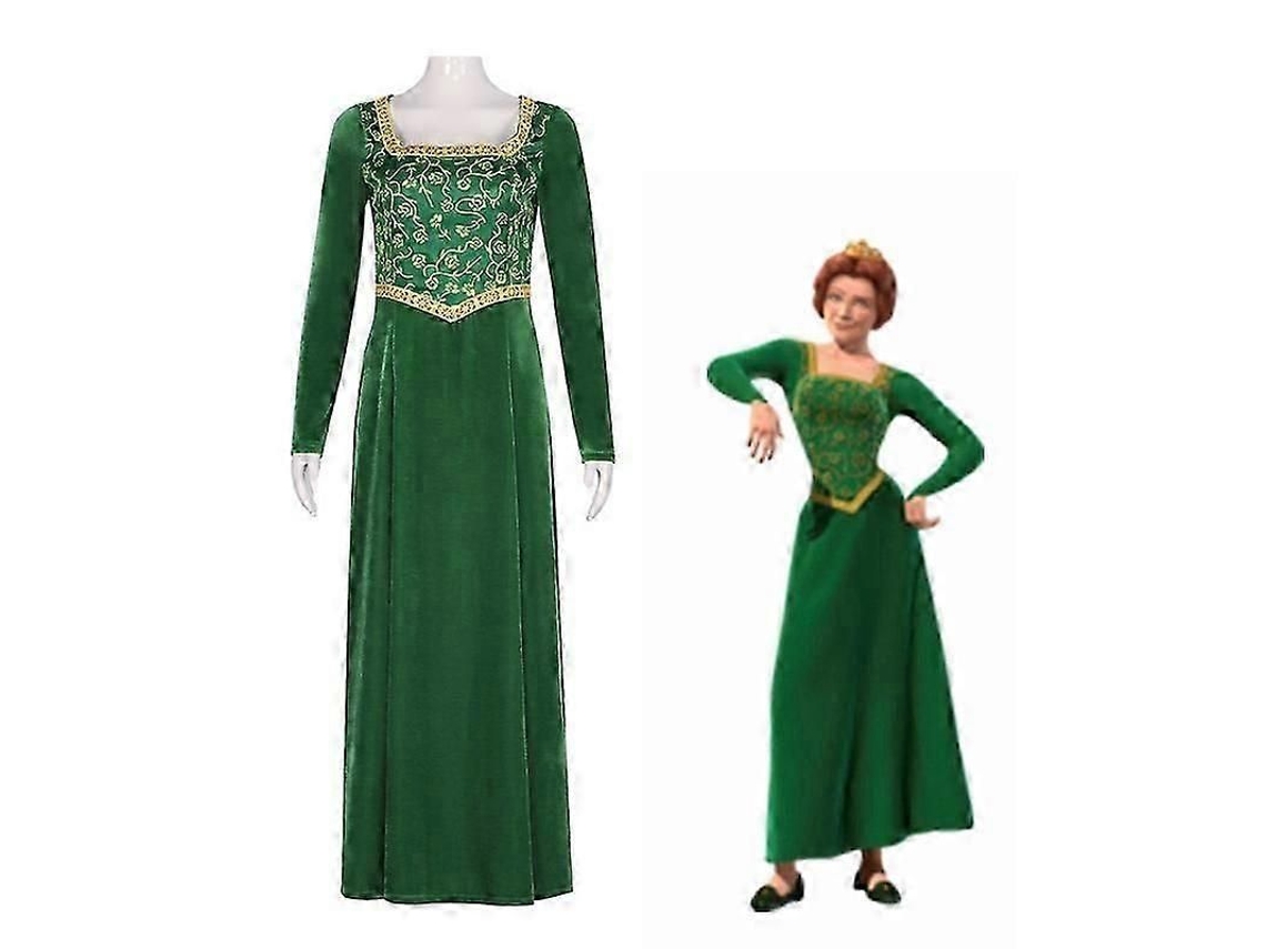 Vestido De La Princesa Fiona Para Mujer, Disfraz De Cosplay Medieval Vintage.