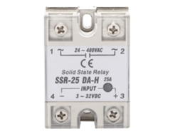 2026velora-Relé Interruptor de estado sólido sin contacto CC CA SSR con placa disipadora de calor de aluminio SSR-25A DA H
