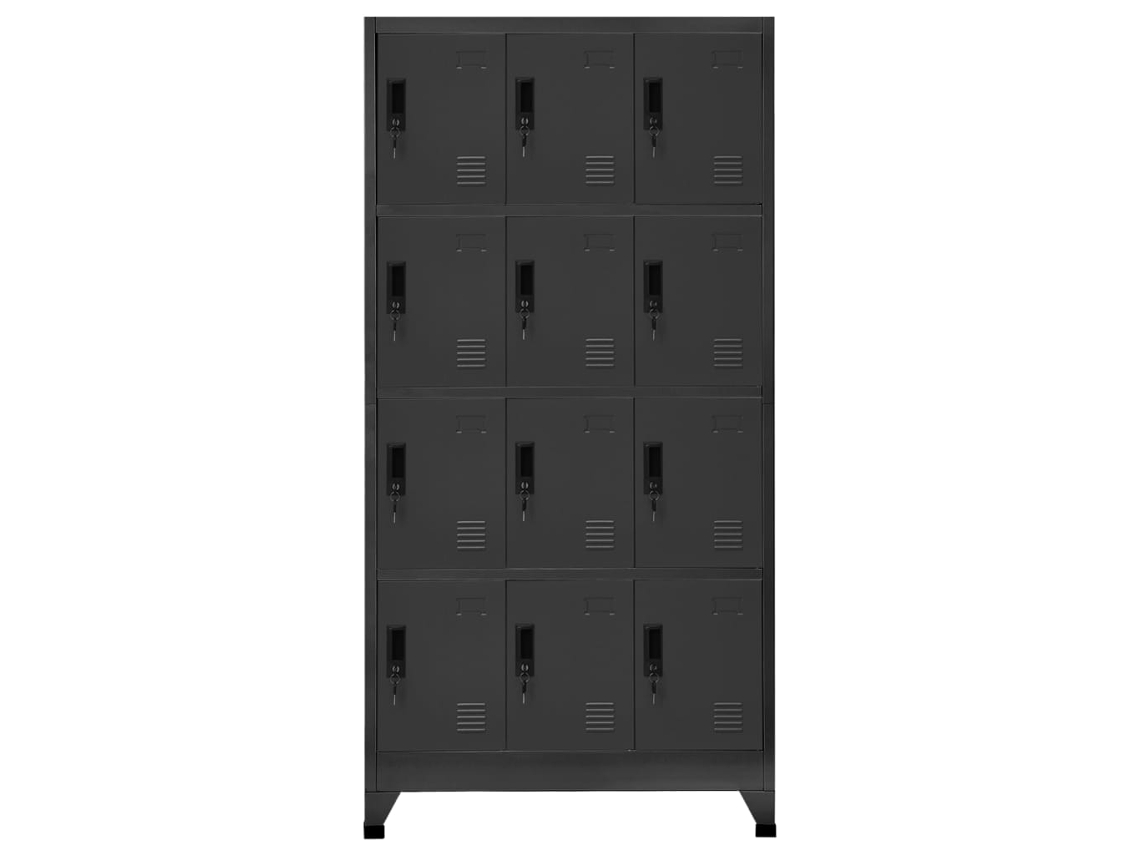 Taquilla de acero 90x45x180 cm Antracita MAISON EXCLUSIVE