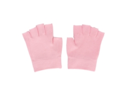 2 pares de guantes de spa sin dedos con gel hidratante para piel seca, reparación profunda y suavidad.