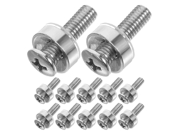 100 Tornillos De Acero Inoxidable Para Armarios De Servidores M5x20, Fijación Segura.