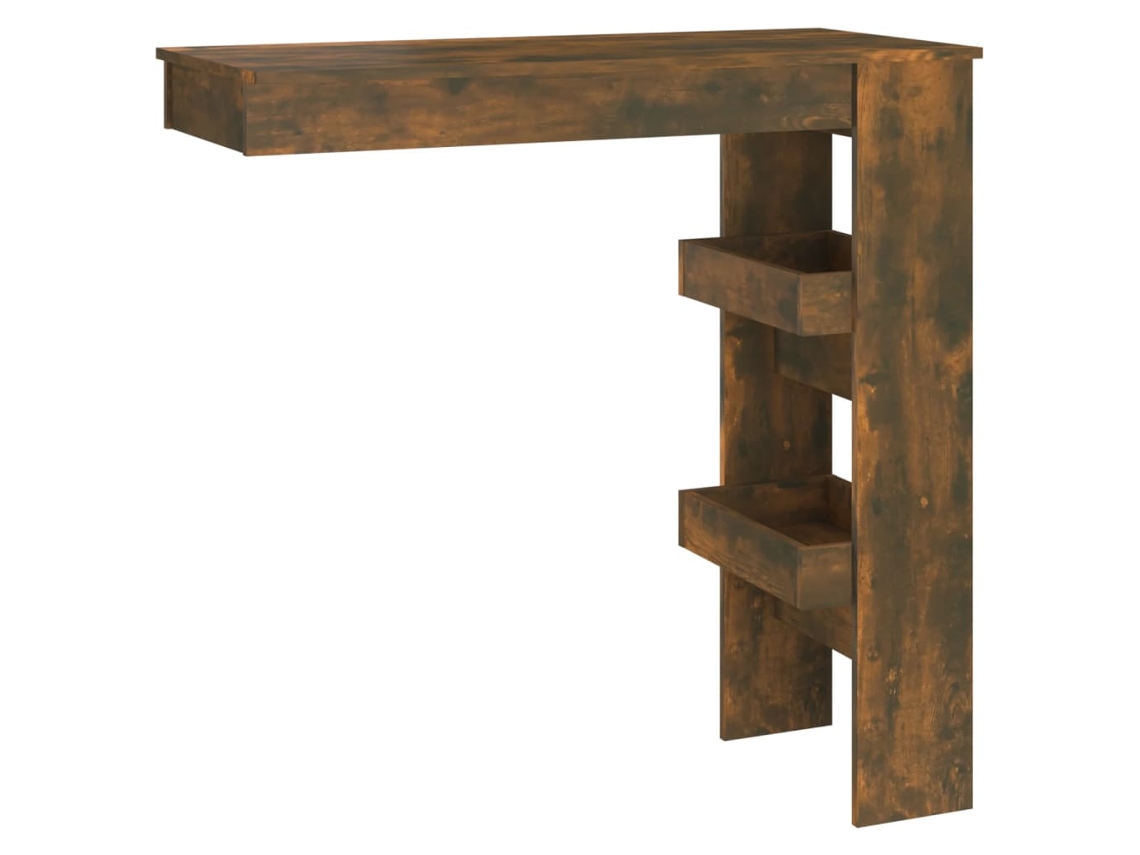 Maison Exclusive - Mesa De Bar De Pared Contrachapada Roble Ahumado 102x45x103,5cm
