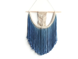 Tapiz De Pared De Macramé De Algodón, Tapiz Bohemio Hecho A Mano Para La Decoración Del Hogar.