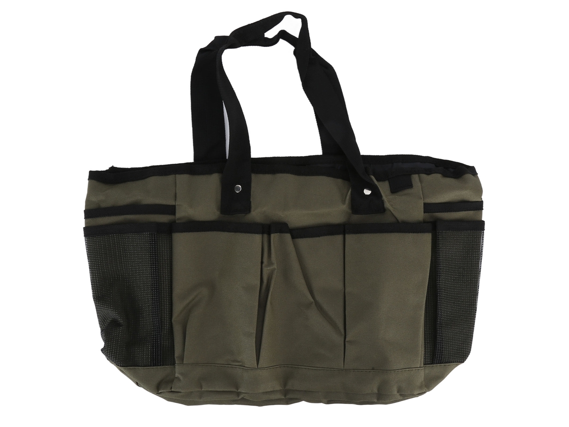 Juego de 11 bolsas de almacenamiento Primerox para herramientas de jardín, material Oxford, verde militar.