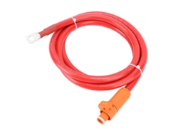 Cable De Alimentación Flexible 4awg Con Conector Recto Rojo Y Terminal Sc25 De 8 Pines Para Vehículos, 2 M
