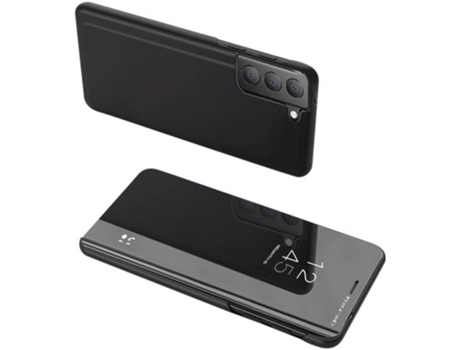 Carcasa Samsung Galaxy S21 fe LMOBILE Clear View Negro