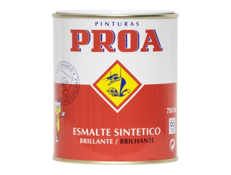 Esmalte sintético brillante PROA Gris naval RAL 7011 0,75L