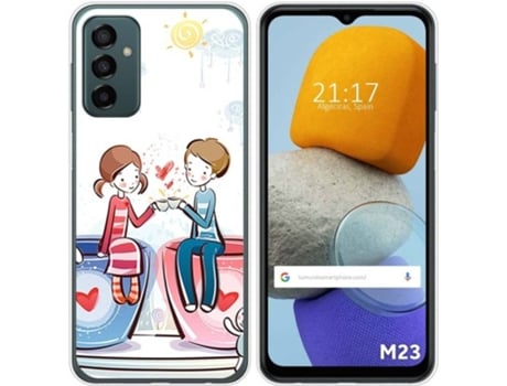 Carcasa para Samsung Galaxy M23 5G TUMUNDOSMARTPHONE Dibujos Café Multicolor