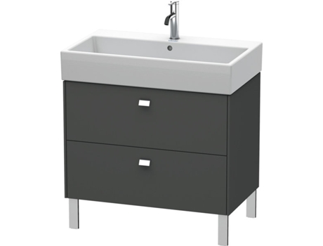 Mueble de aseo DURAVIT Brioso de pie 78,4 x 45,9 cm 2 extraíbles extraíble superior incl. hueco para sifón y delantal para lavabo Vero Air 23508