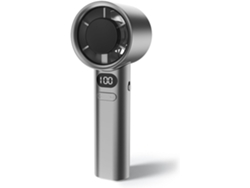 Mini ventilador para portátil, 120 velocidades, recargable por USB, con pantalla digital Chrui (gris)