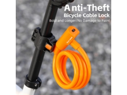 Candado De Seguridad Portátil Para Bicicletas Con Cable De Acero, Antirrobo, Elástico, Para Bicicletas De Carretera.