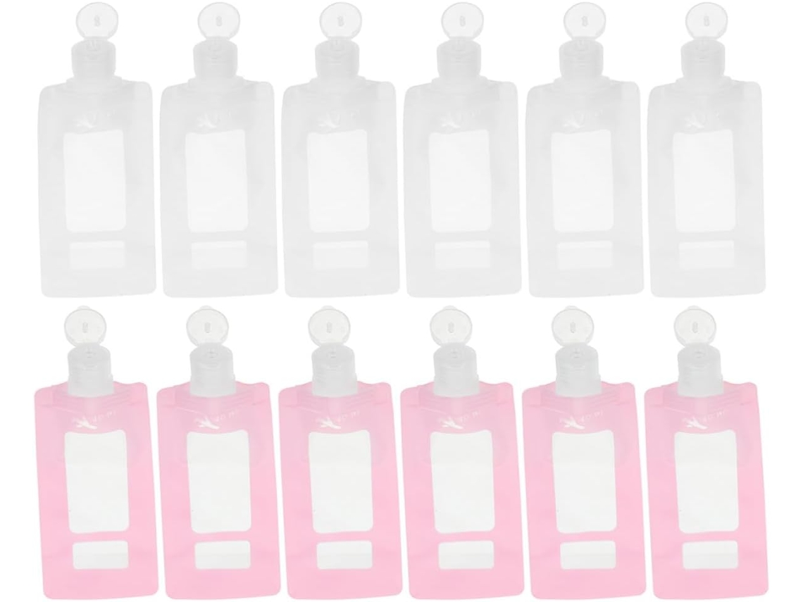 Juego De 20 Bolsitas De Viaje Para Champú Y Acondicionador De 90 Ml En Pet Pa Pe