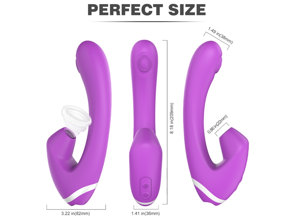 Masturbador Femenino, Masaje Vibratorio Con Ventosa Multifrecuencia (prpura) Yizhood
