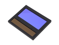 Lente de soldadura con oscurecimiento automático solar de 92,5 x 42,5 mm, visión ajustable grande