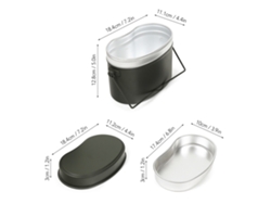Juego De Utensilios De Cocina Para Camping De 1,5 L, Estilo Militar, Con Tapa, Ideal Para Acampar, Hacer Senderismo, Pescar Y Hacer Picnics.