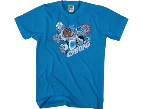 Camiseta de Hombre SUPERHEROMARVEL Cyborg Teen Titans Algodón (2XL)