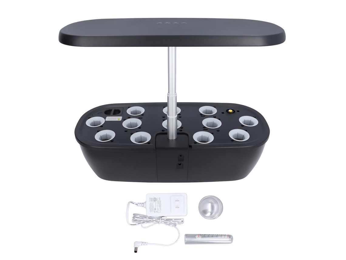Sistema de cultivo hidropónico de interior con luz LED negra (EE. UU.)