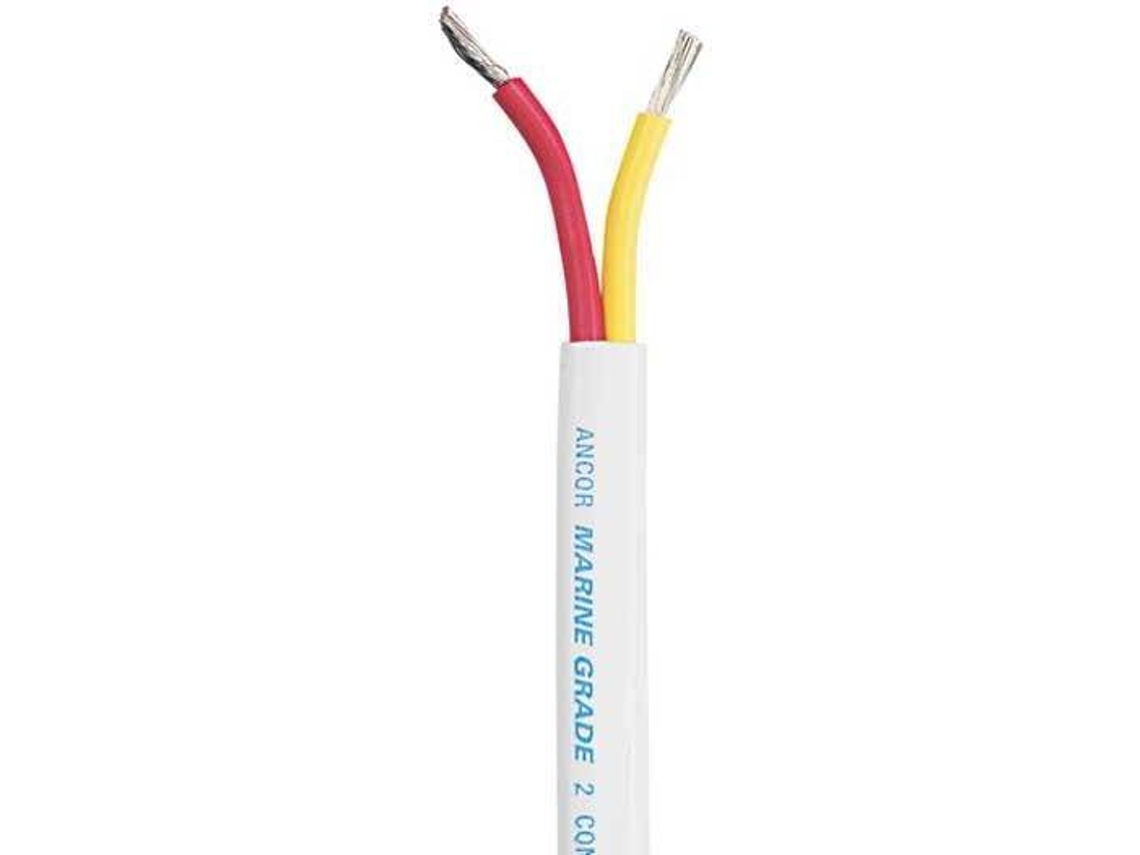 Cabo ANCOR Safety Duplex Cable 12 Awg/2X2 Flat Blanco