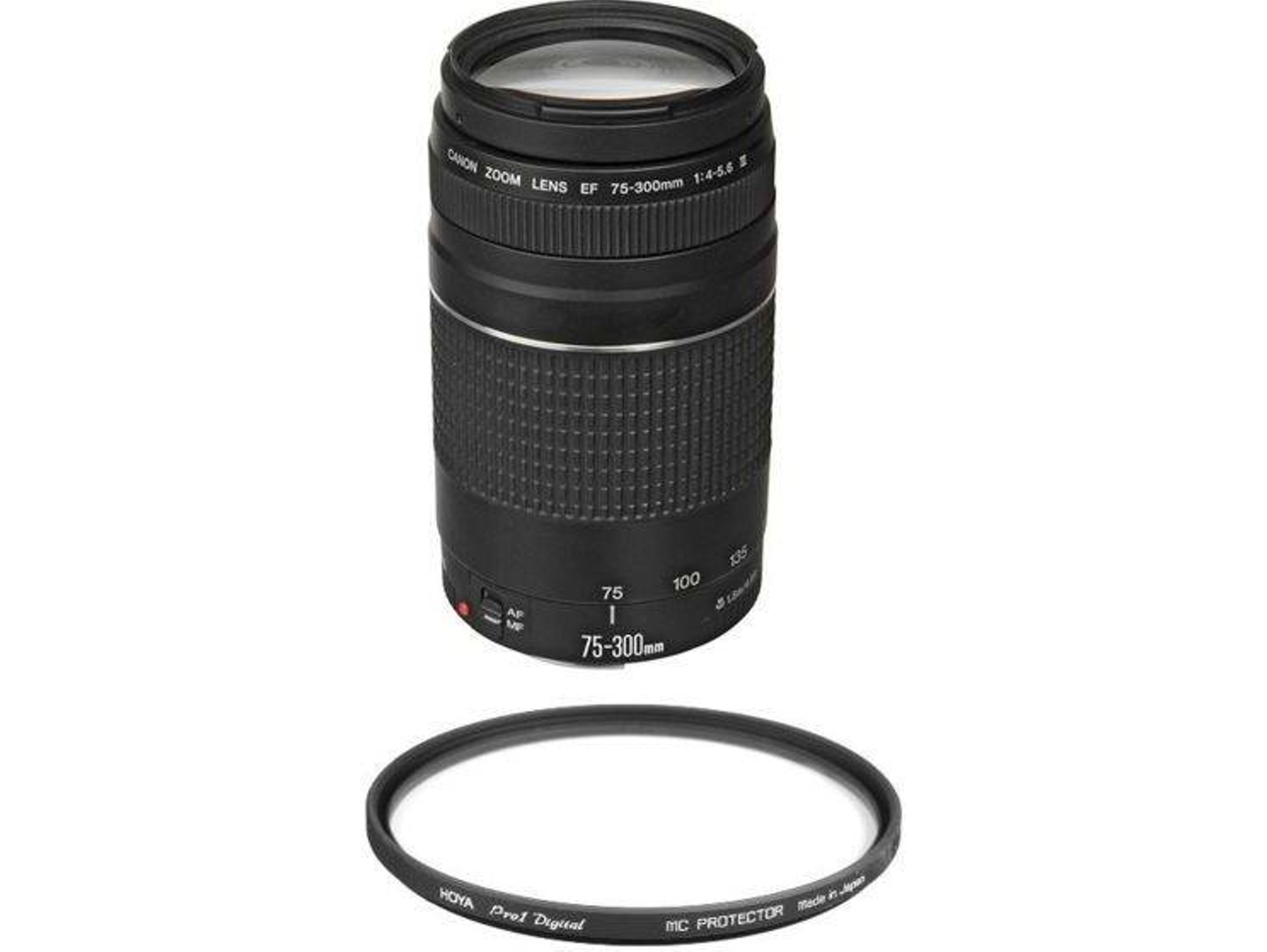 Objetivo CANON EF 75-300MM F4-5.6 III + HOYA 58mm PRO 1D Protetor