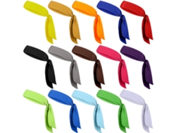 Paquete De 15 Diademas Deportivas Ligeras Y Cómodas Para El Cabello, De Poliéster Y Elastano.