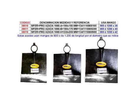 Sifer+pro azada 1080-a 180x160 mm 1341110800100