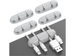 Paquete De 3 Soportes Para Cables De Escritorio, Organizador De Cables Con Adhesivo Fuerte Para Cables Usb/cables De Alimentación.