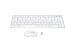 Combo Teclado E Mouse Sem Fio 2.4ghz Estiloso Compacto 102 Teclas Ultra Fino Design