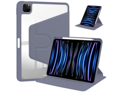 Capa Para Apple Ipad 11ª Geração 2025/10ª Geração 10.9 Com Ranhura Para Caneta Roxo Lavanda
