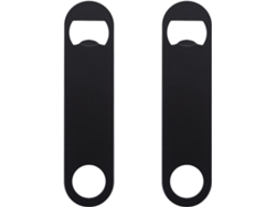2 abridores de botellas de cerveza planos de acero inoxidable para usar en cocinas, bares y restaurantes. ZYBLSSBB