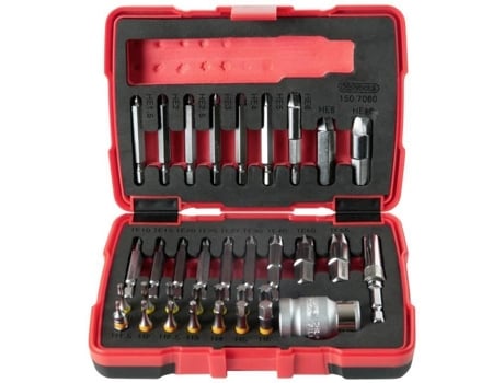 KS TOOLS 150.7060 Juego De Destornilladores 1/4 6 3 Mm 34 Piezas