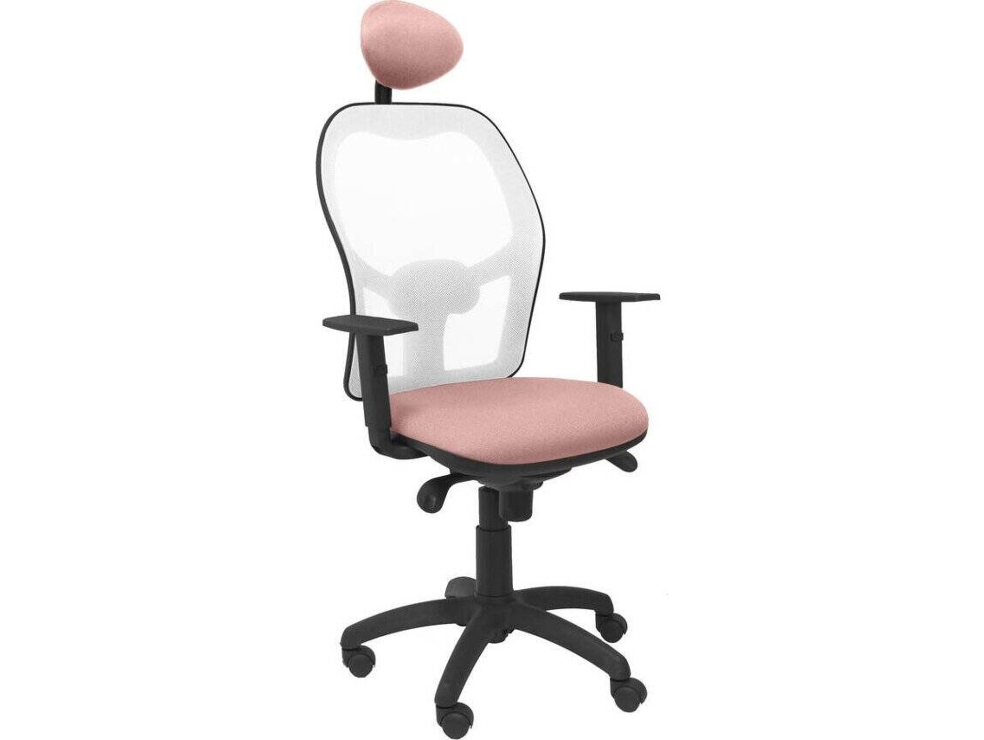 Silla de Escritorio Operativa PYC Jorquera C Rosa B (Brazos Ajustables - Malla)
